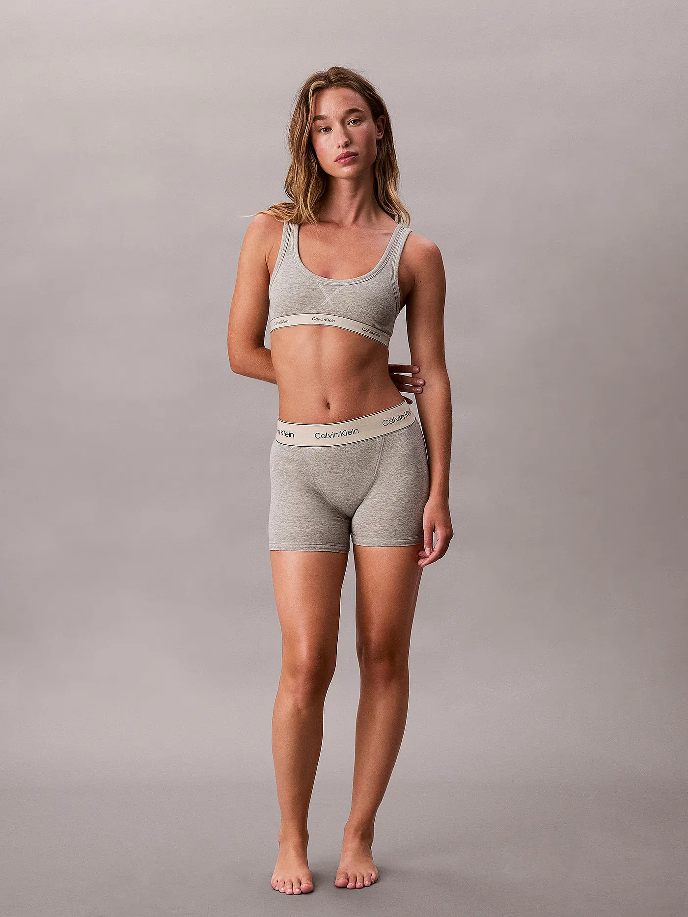 CALVIN KLEIN | Bustier white | hellgrau